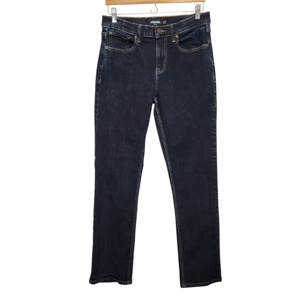 RSQ Slim Straight Jeans Mens 30 Dark Wash Blue Denim Stretch Tillys 30x30 YY15